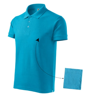 Malfini Cotton Polo Shirt men’s - blue atoll
