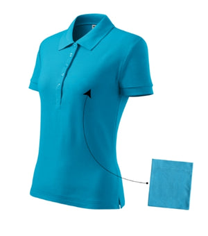 Malfini Cotton Polo Shirt women’s - blue atoll