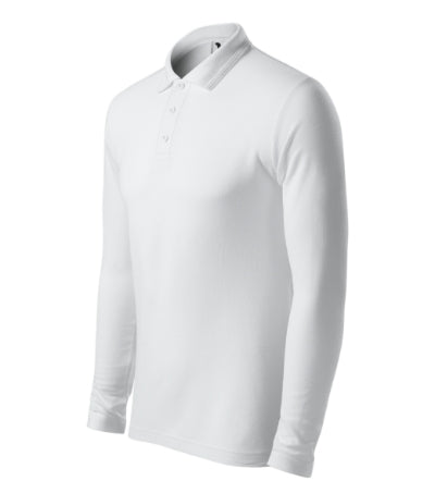 Malfini Pique Polo LS Polo Shirt men’s - white