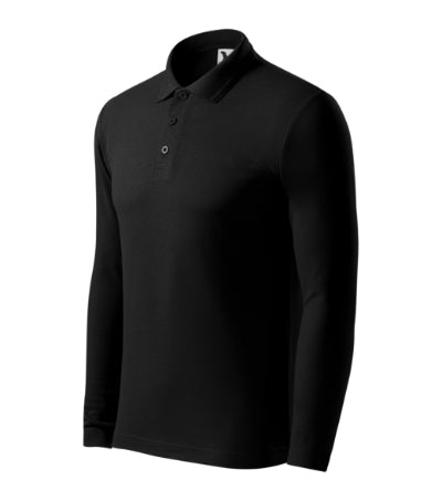 Malfini Pique Polo LS Polo Shirt men’s - black