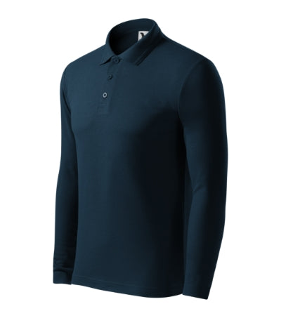 Malfini Pique Polo LS Polo Shirt men’s - navy blue