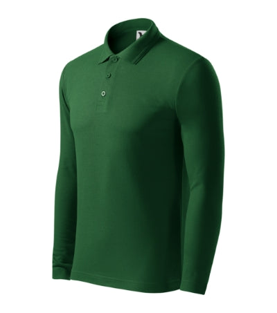 Malfini Pique Polo LS Polo Shirt men’s - bottle green