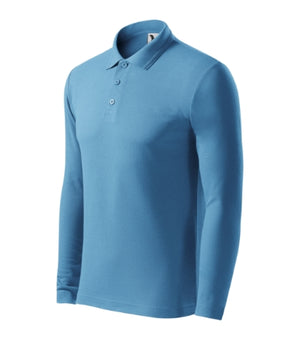 Malfini Pique Polo LS Polo Shirt men’s - azure blue
