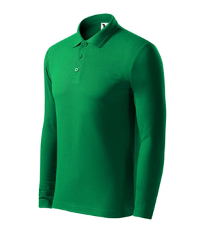Malfini Pique Polo LS Polo Shirt men’s - kelly green