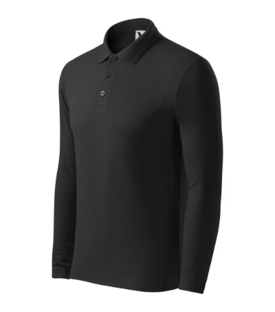 Malfini Pique Polo LS Polo Shirt men’s - ebony gray