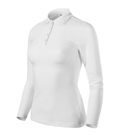 Malfini Pique Polo LS Polo Shirt women’s - white