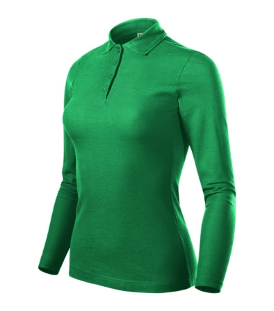 Malfini Pique Polo LS Polo Shirt women’s - kelly green