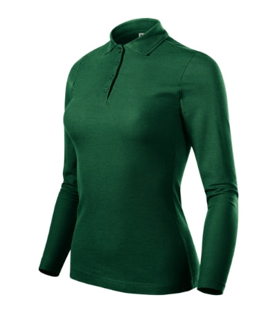 Malfini Pique Polo LS Polo Shirt women’s - dark green