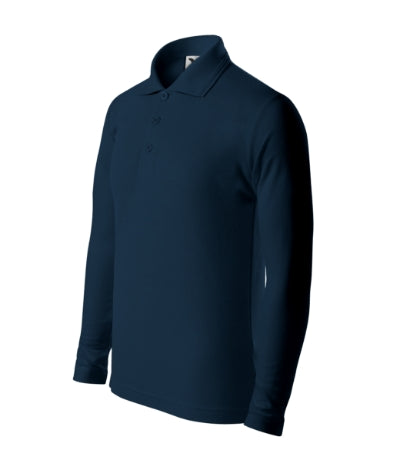 Malfini Pique Polo LS Polo Shirt Kids - navy blue