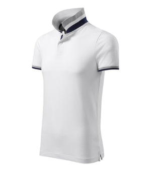 Malfini Collar Up Polo Shirt men’s - white