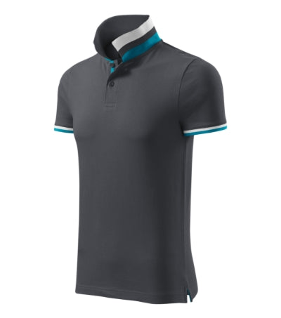 Malfini Collar Up Polo Shirt men’s - light anthracite