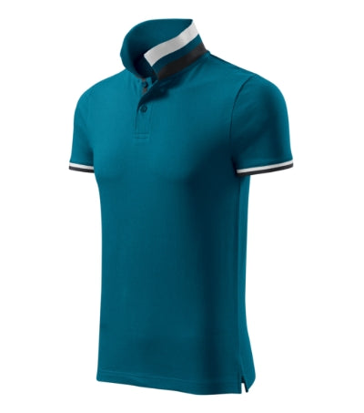 Malfini Collar Up Polo Shirt men’s - petrol blue