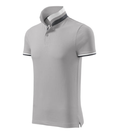 Malfini Collar Up Polo Shirt men’s - silver gray