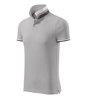 Malfini Collar Up Polo Shirt men’s - silver gray
