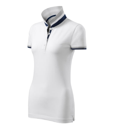 Malfini Collar Up Polo Shirt women’s - white