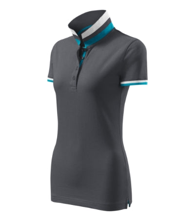 Malfini Collar Up Polo Shirt women’s - light anthracite