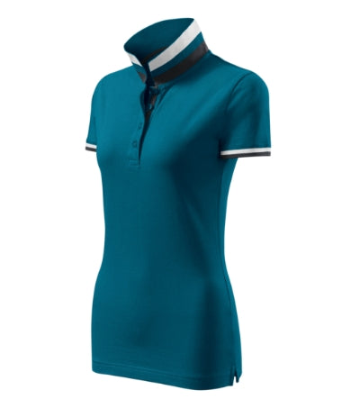 Malfini Collar Up Polo Shirt women’s - petrol blue
