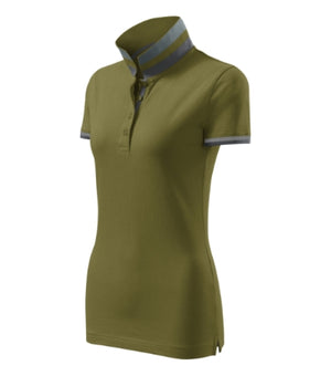 Malfini Collar Up Polo Shirt women’s - avocado green