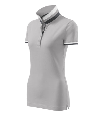 Malfini Collar Up Polo Shirt women’s - silver gray