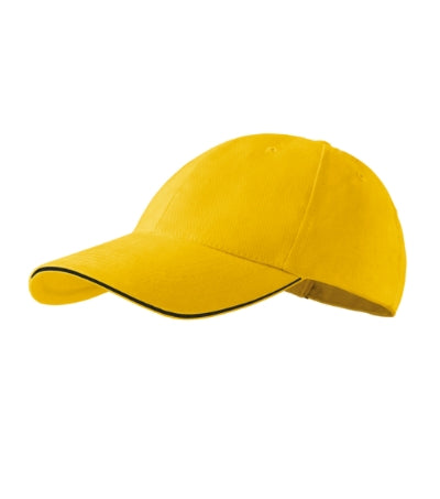 Malfini Sandwich 6P Cap unisex - yellow
