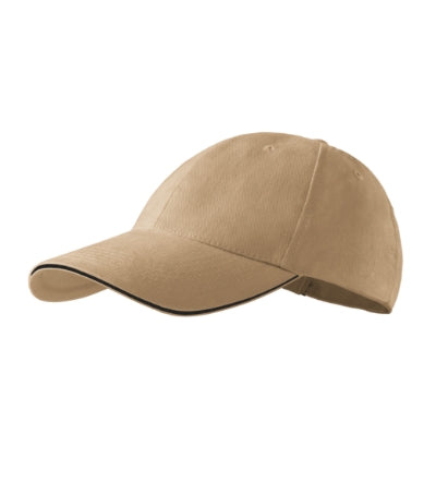 Malfini Sandwich 6P Cap unisex - sand