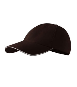 Malfini Sandwich 6P Cap unisex - coffee