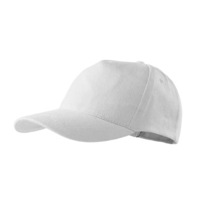 Malfini 5P Cap unisex - white