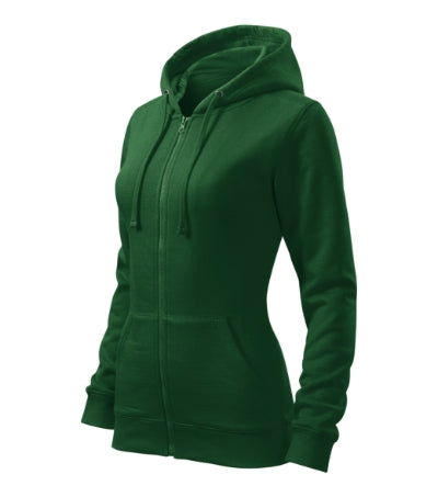 Malfini Trendy Zipper Sweatshirt women’s - bottle green