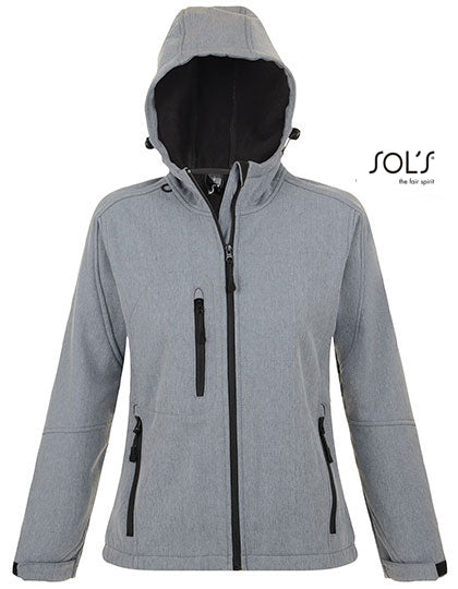 Dames softshelljack met capuchon Replay