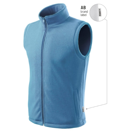 Malfini Next Fleece Vest unisex - azure blue 14 (brand label)