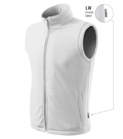 Malfini Next Fleece Vest unisex - white 00 (brand label)