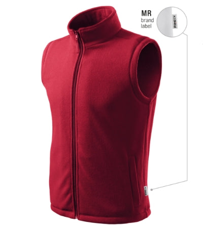 Malfini Next Fleece Vest unisex - marlboro red 23 (brand label)