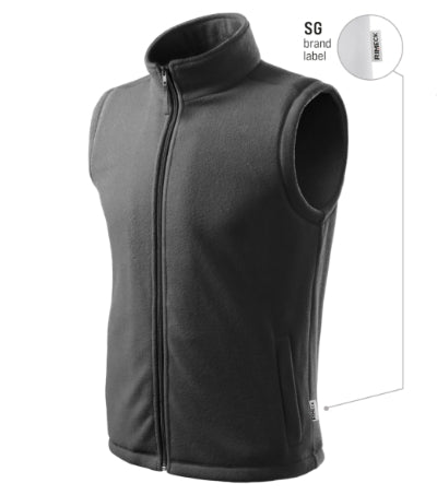 Malfini Next Fleece Vest unisex - steel gray 36 (brand label)