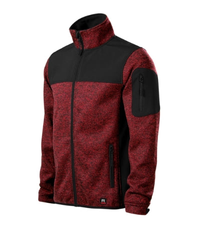 Malfini Casual Softshell Jacket men’s - knit marlboro red