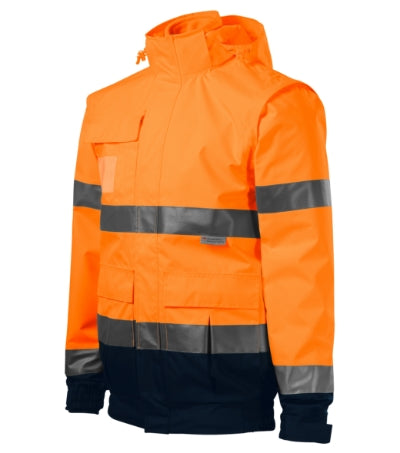 Malfini HV Guard 4 in 1 Jacket unisex - fluorescent orange