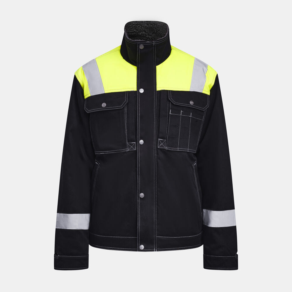 Winter Jacket - black/yellow