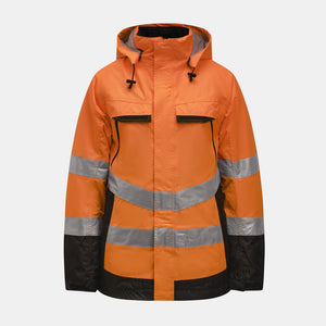 Hv Lined Jacket - orange/black