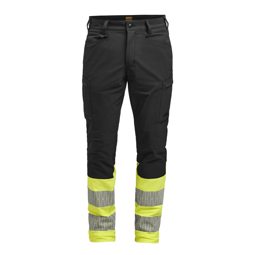 Service Trousers Stretch Hi-Vis - black/yellow