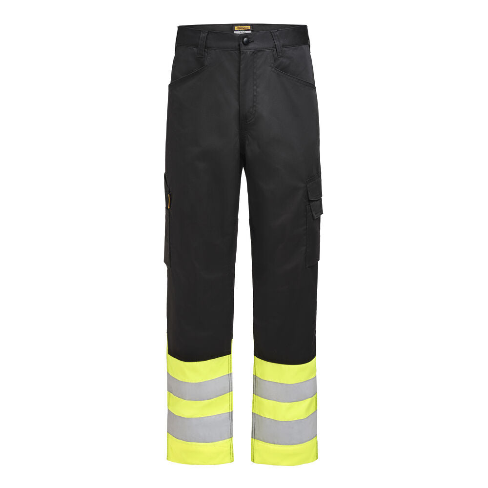 Hi-Vis Women's Service Trousers Stretch - black/yellow