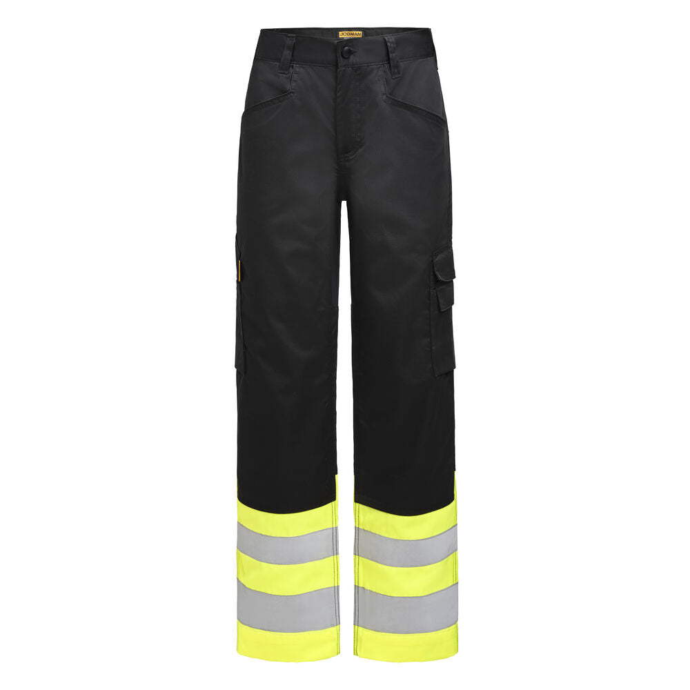 Hi-Vis Service Trousers Stretch - black/yellow