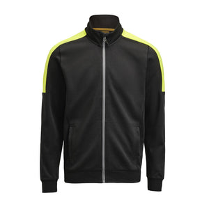 Sweatshirt full-zip - black/yellow