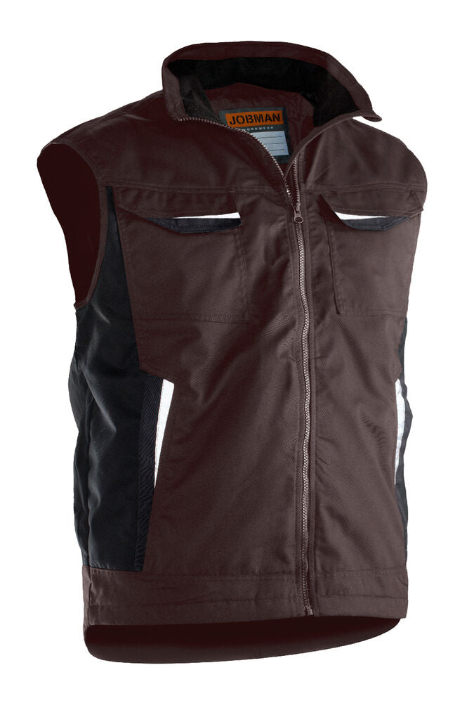 Service Vest Lined - brown