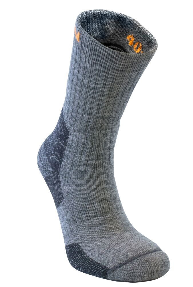 Merino Sock Heavy - dark grey/black