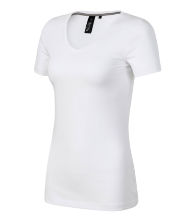 Malfini Action V-neck T-shirt women’s - white