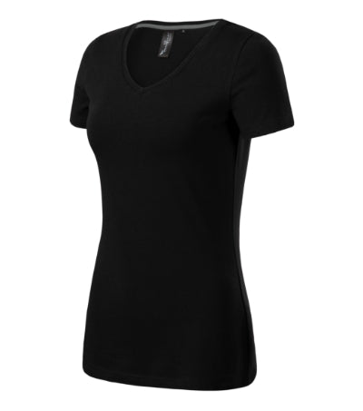 Malfini Action V-neck T-shirt women’s - black