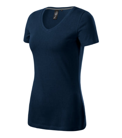 Malfini Action V-neck T-shirt women’s - navy blue