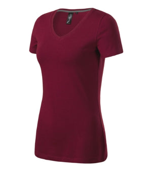 Malfini Action V-neck T-shirt women’s - garnet