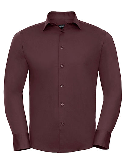 Heren overhemd lange mouw Easy Care Slim Fit