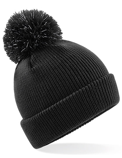 Reflecterend mutsje met pompon voor junioren