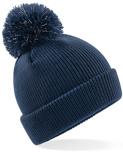 Reflecterend mutsje met pompon voor junioren